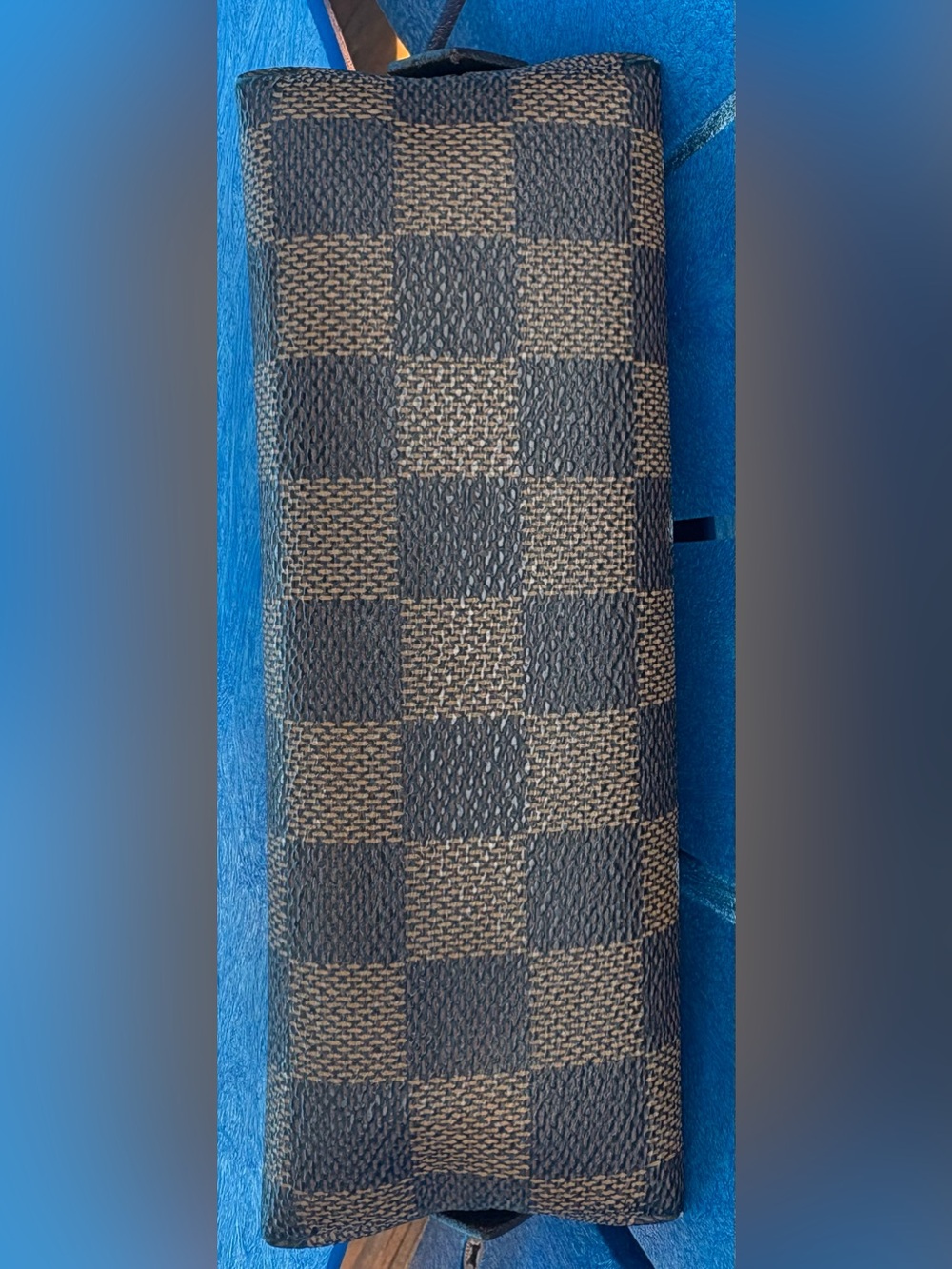 LV Damier Ebene Canvas Pouch with Gold - Picture 6 of 14